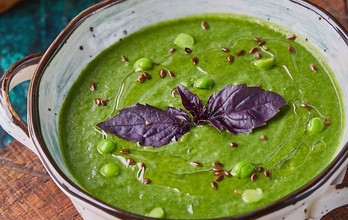 Крем-суп из зелёных овощей